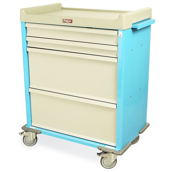 Dispill Med Cart, 144 Card Capacity, Key Lock